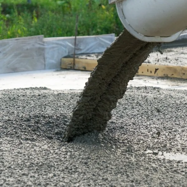 Pouring and finishing fresh concrete