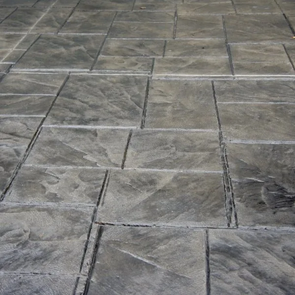 Stamped decorative concrete pattern